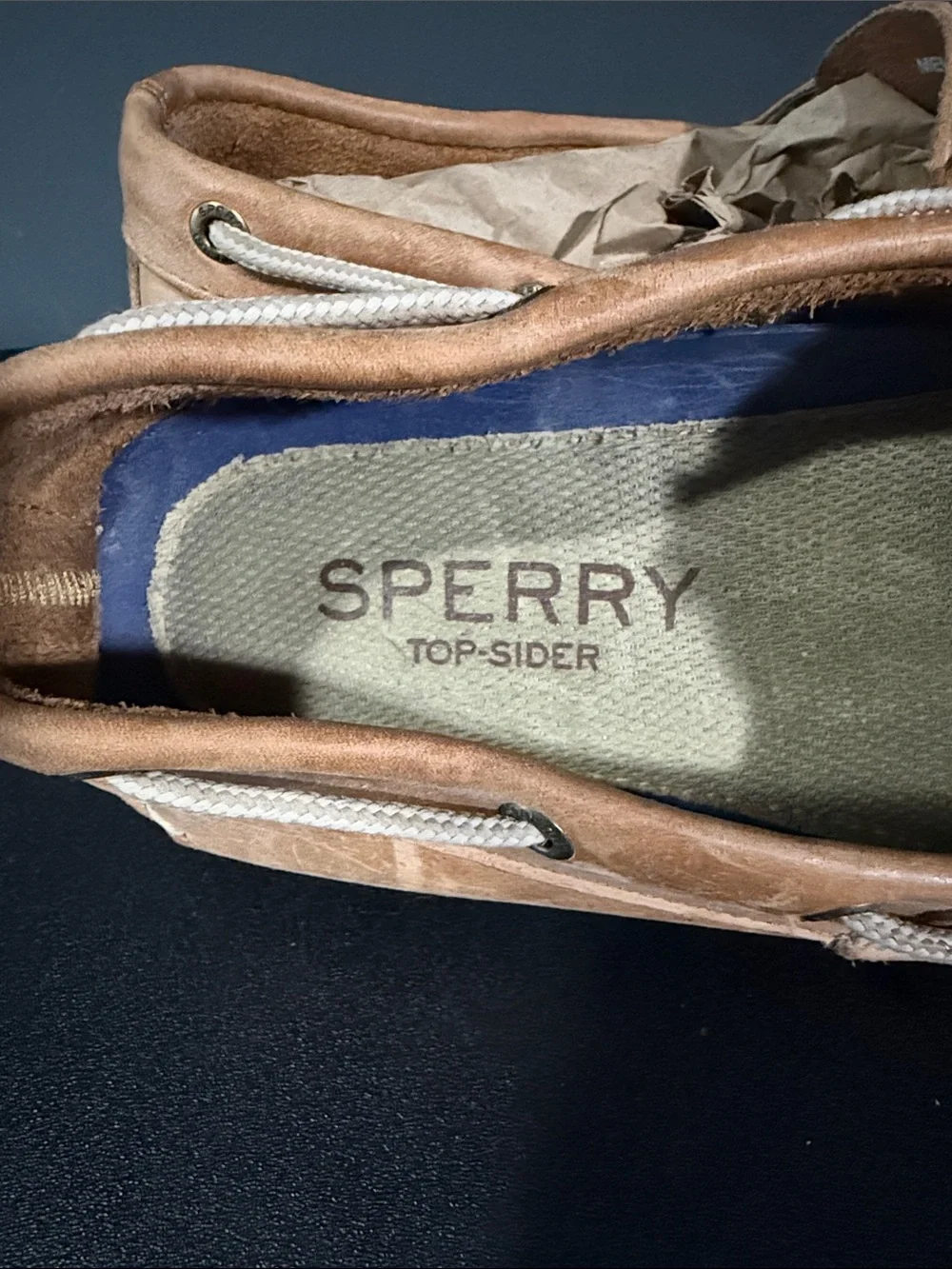Sperry Men's Brown Leather 2-Eye Boat Shoes